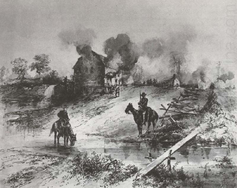Laying Waste the Shenandoah Valley, Theodore R. Davis